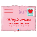 30" Addressed To My Sweetheart Envelope Foil Balloon (P8)