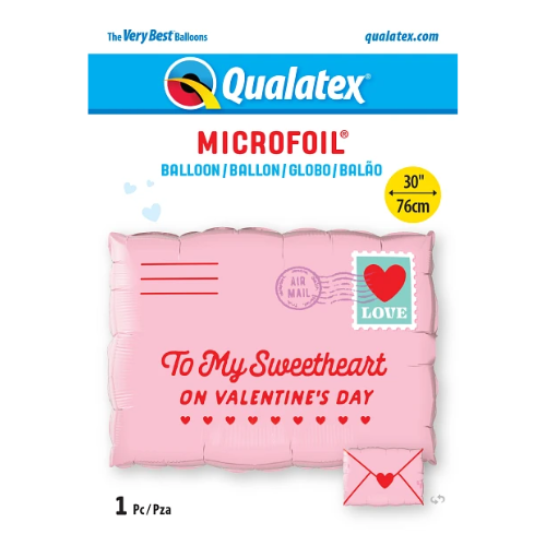 30" Addressed To My Sweetheart Envelope Foil Balloon (P8)