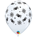11" Spiders, Webs and Stars Latex Balloons | 50 Count