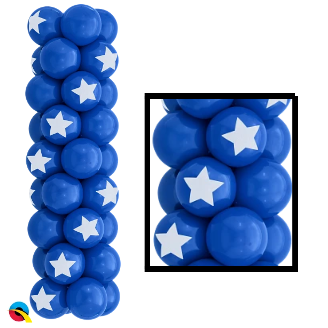 11" Star TopPrint Latex Balloons | 50 Count