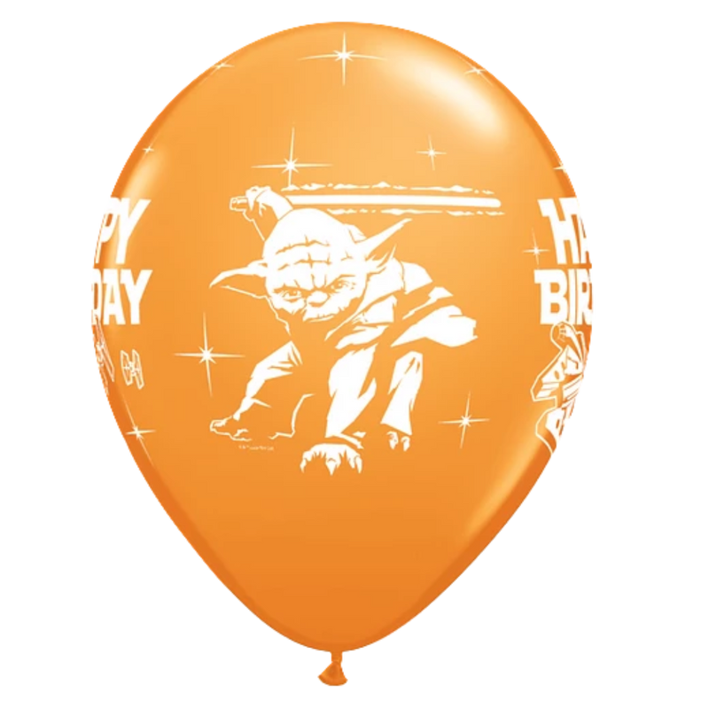 Globos de látex surtidos de cumpleaños de Star Wars de 11 pulgadas | 25 unidades