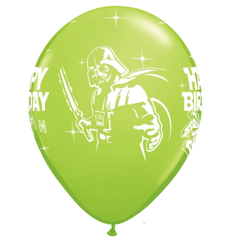 Globos de látex surtidos de cumpleaños de Star Wars de 11 pulgadas | 25 unidades