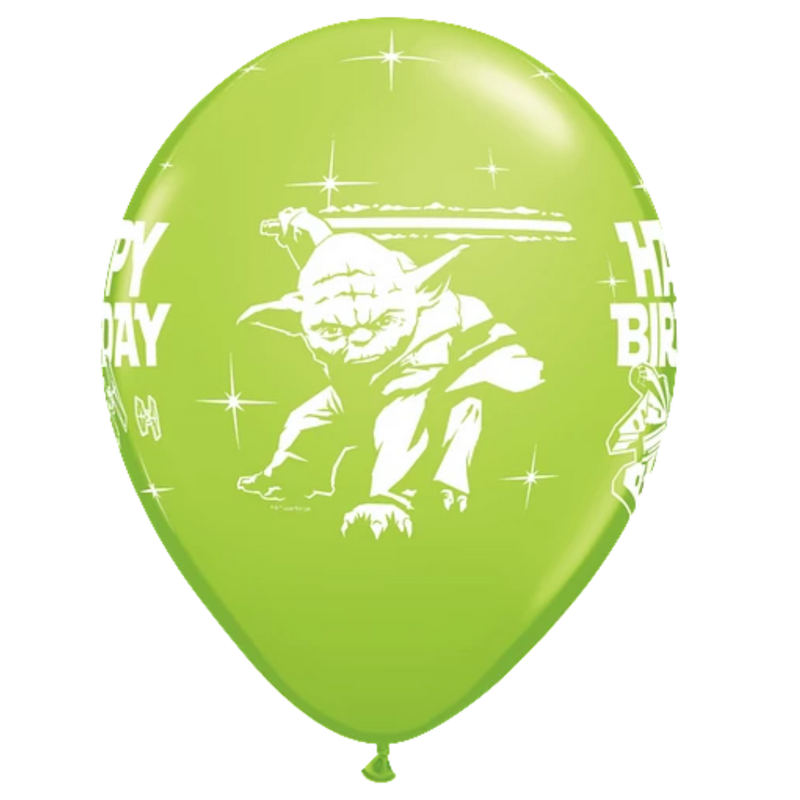 Globos de látex surtidos de cumpleaños de Star Wars de 11 pulgadas | 25 unidades