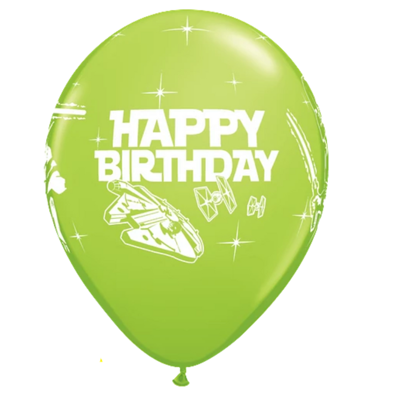 Globos de látex surtidos de cumpleaños de Star Wars de 11 pulgadas | 25 unidades