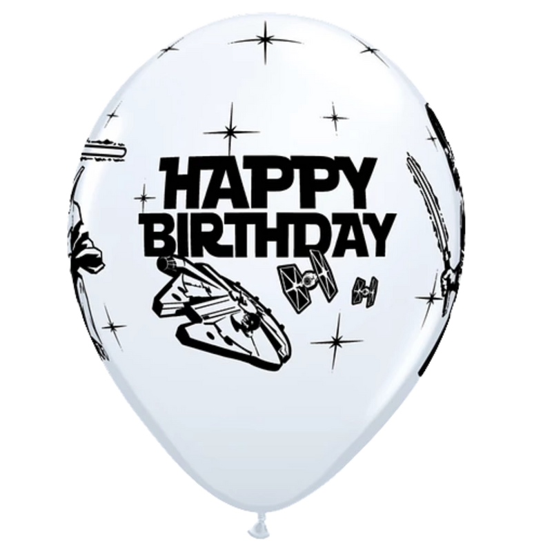 Globos de látex surtidos de cumpleaños de Star Wars de 11 pulgadas | 25 unidades