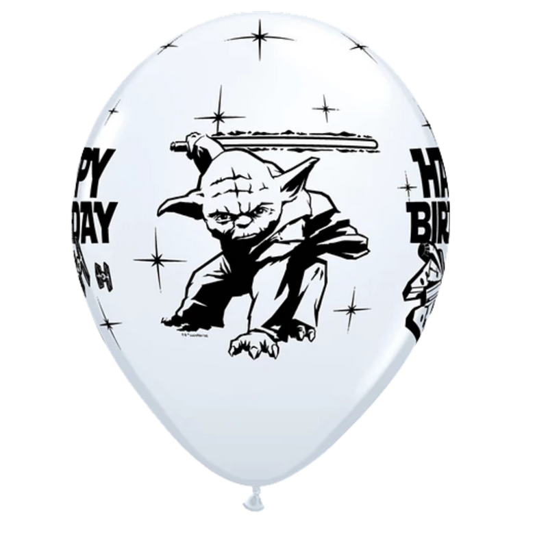 Globos de látex surtidos de cumpleaños de Star Wars de 11 pulgadas | 25 unidades