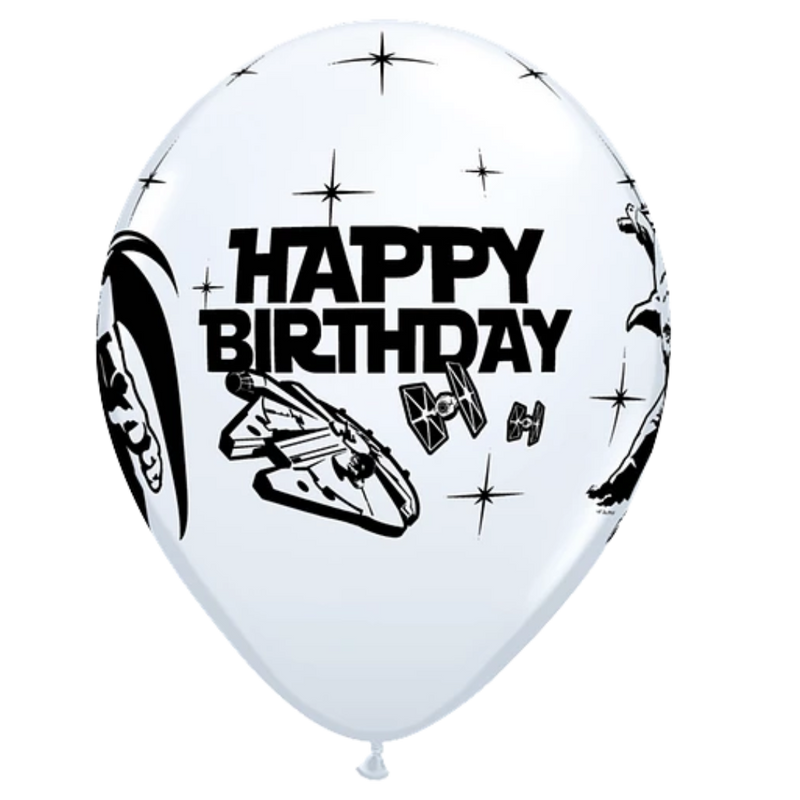 Globos de látex surtidos de cumpleaños de Star Wars de 11 pulgadas | 25 unidades