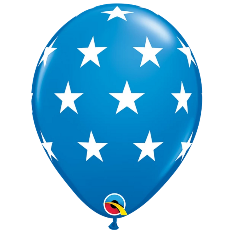 11" Big Stars Latex Balloons | 50 Count