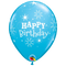 11" Birthday Sparkle Dark Blue & Robin's Egg Blue Latex Balloons | 50 Count