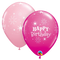 11" Birthday Sparkle Latex Balloons Assortment | 50 Count
