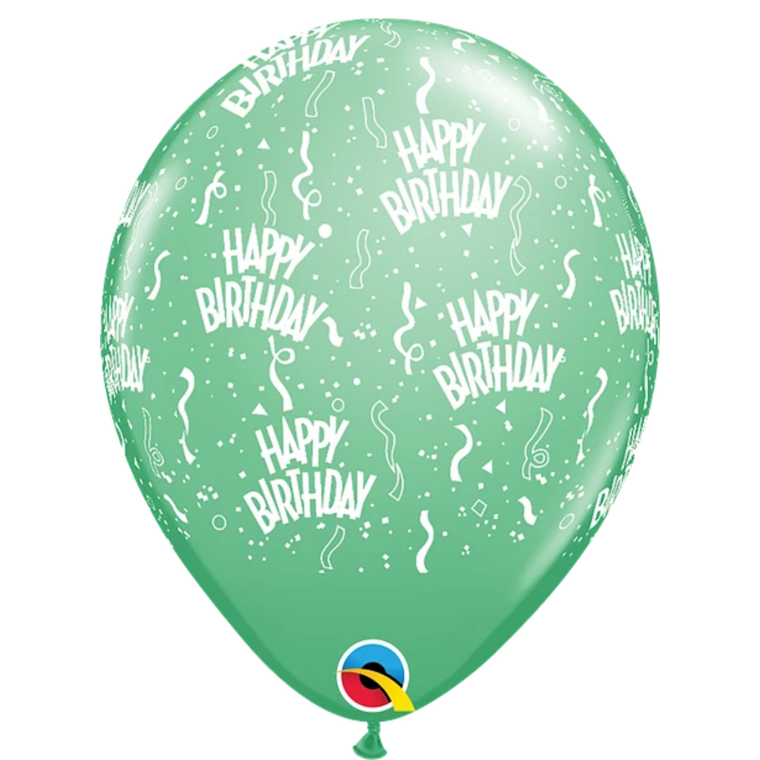 Surtido de globos de látex para cumpleaños redondos de 11" | 50 unidades