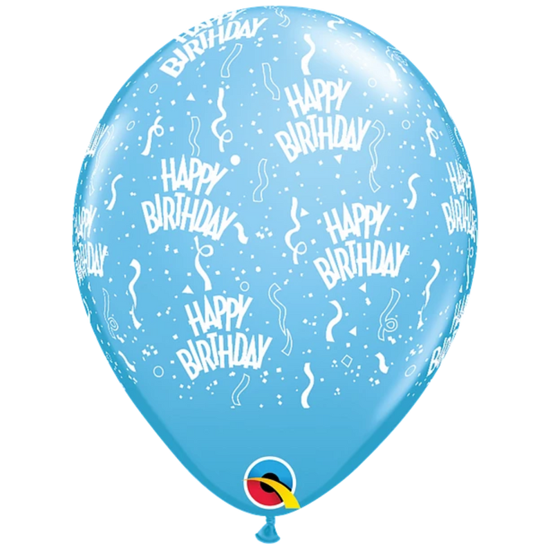 Surtido de globos de látex para cumpleaños redondos de 11" | 50 unidades