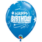 11" Carnival Assortment Birthday Loops & Stars Latex Balloons | 50 Count