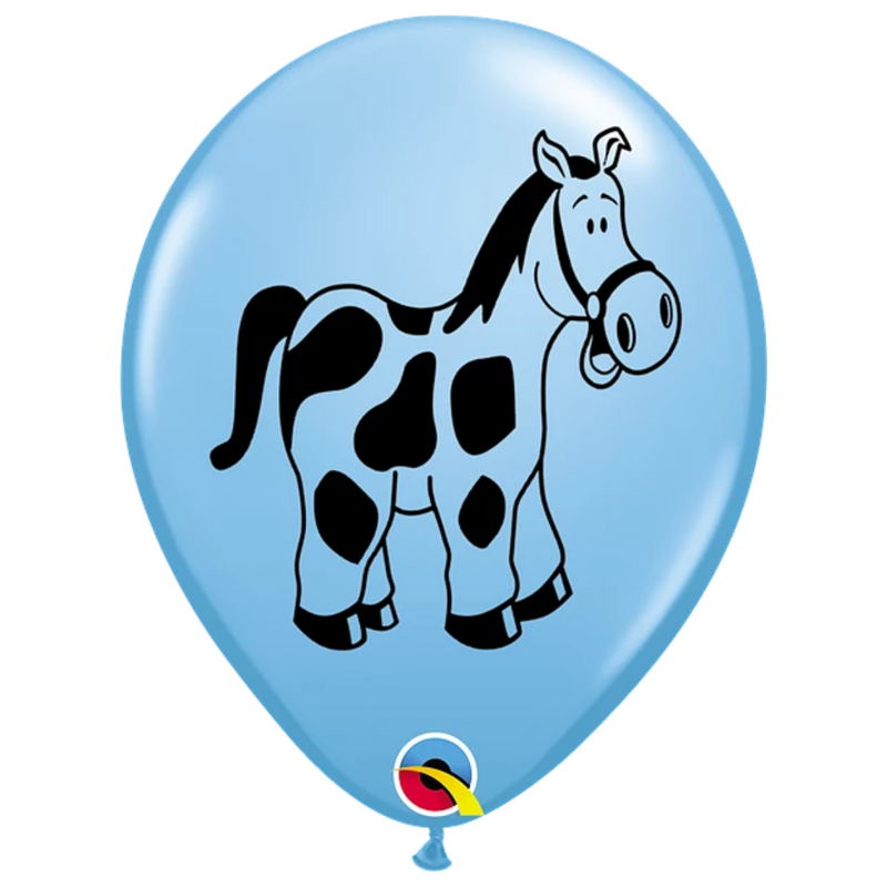 Globos de látex surtidos de animales de granja de 11.0 in | 50 unidades