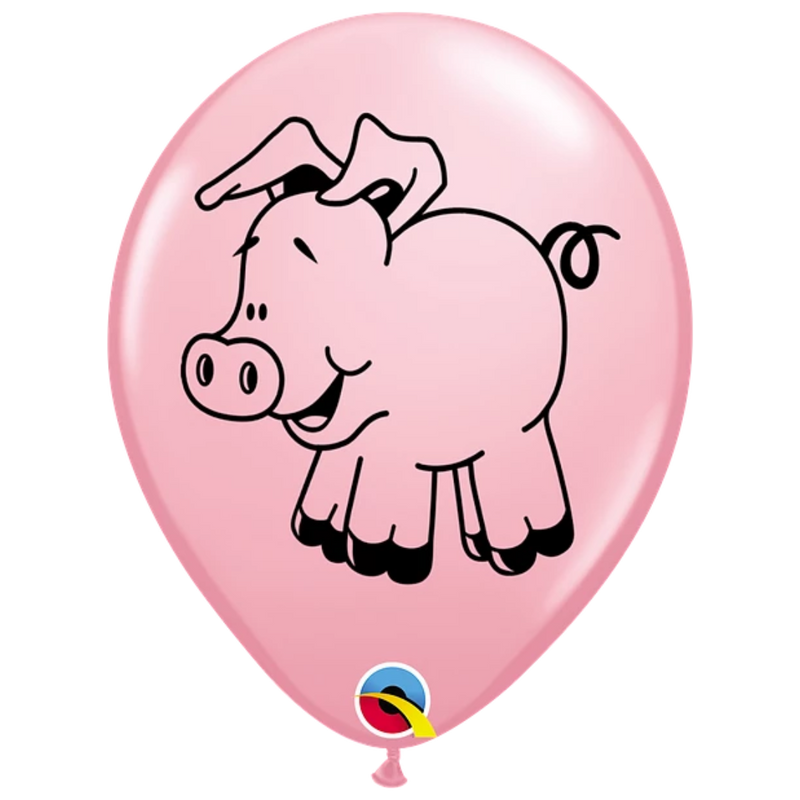 Globos de látex surtidos de animales de granja de 11.0 in | 50 unidades