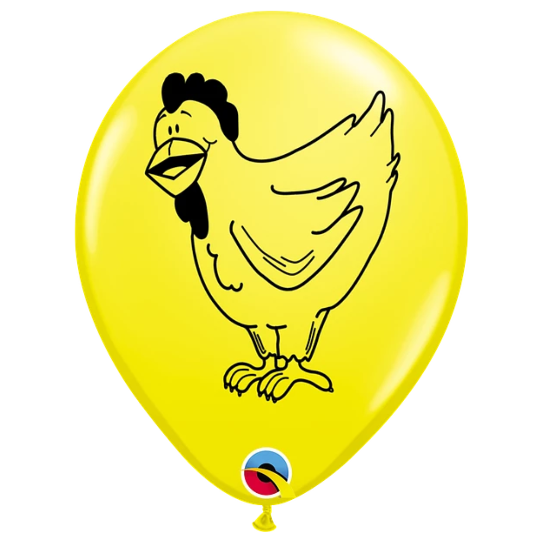 11" Qualatex Farm Animal Assortment Latex Balloons | 50 Count