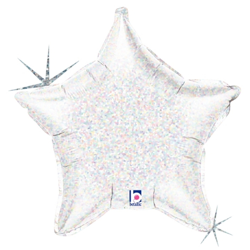 21" Betallic Holographic Star Foil Balloon (P21)