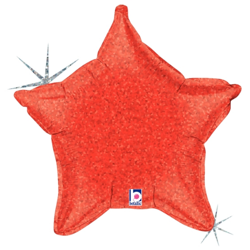 21" Betallic Holographic Star Foil Balloon (P21)