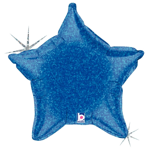 21" Betallic Holographic Star Foil Balloon (P21)