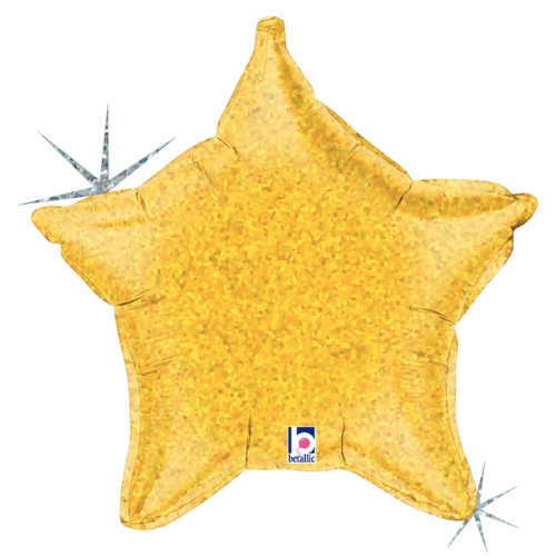 21" Betallic Holographic Star Foil Balloon (P21)