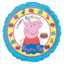 18" Peppa Pig Happy Birthday Foil Balloon | Buy 5 Or More Save 20%