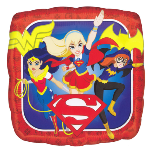 18" Super Hero Girls Foil Balloon | Buy 5 Or More Save 20%