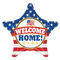 Globo de aluminio patriótico Welcome Home de 18" (P21) | Compra 5 o más y ahorra un 20 %
