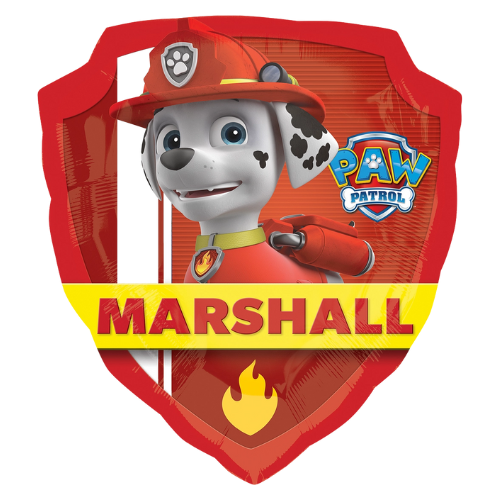 Globo de aluminio de doble cara para niños de la Patrulla Canina de 27"