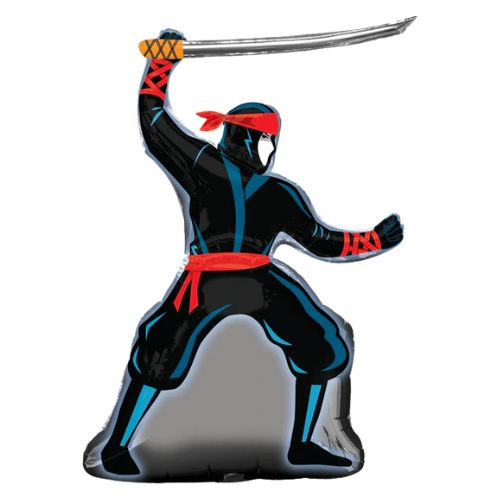 Globo metalizado Ninja Super Shape de 34"