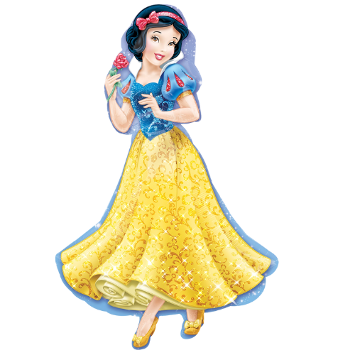 Globo de papel de aluminio con forma de princesa Blancanieves de 37"