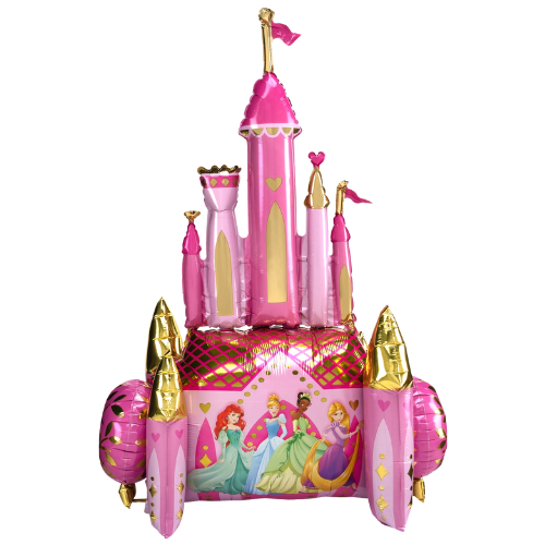 55" Princess Once Upon a Time Castle Double Sided Airwalker Foil Balloon