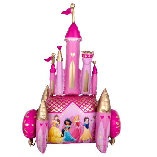 55" Princess Once Upon a Time Castle Double Sided Airwalker Foil Balloon