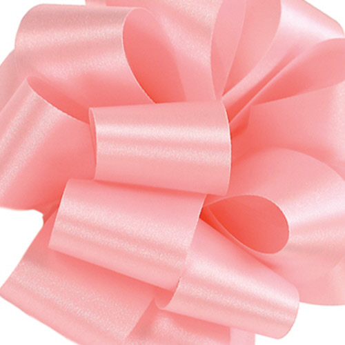 Wide Pink Ribbon Medium Baby Pink Single-faced Satin Ribbon 2