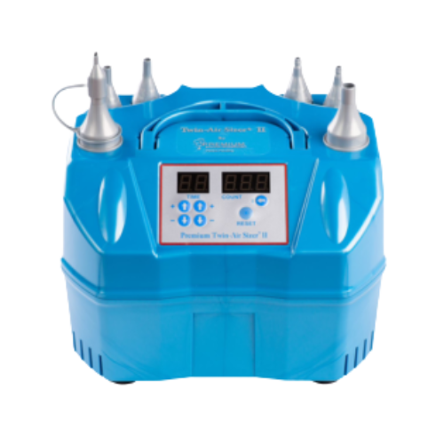Inflador de globos eléctrico PremiumConwin Twin-Air Sizer® II | ¡Incluye medidor digital y pedal! 