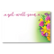 Get Well Soon Vibrant Bouquet Enclosure Cards | 50 Count