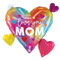 28" Opal Colorful Mom Hearts Foil Balloon (P11)