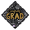 Globo de papel de aluminio de 18" Felicidades Grad Words (P24) | Compre 5 o más y ahorre 20%