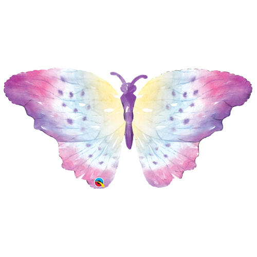 Globo de lámina de mariposa de acuarela de 44" (P12)