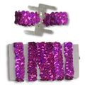 muñequera elástica con ramillete de lentejuelas holográficas | 6 cuentas