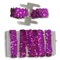 muñequera elástica con ramillete de lentejuelas holográficas | 6 cuentas