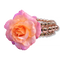 Pulsera de ramillete elástico con flor de baño de burbujas | 1 unidad: ¡simplemente agregue flores!