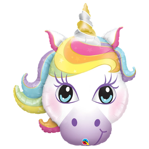 Globo metalizado de unicornio mágico de 38"