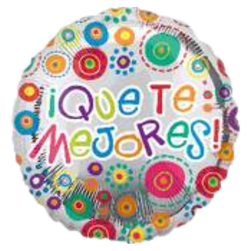 18" Que Te Mejores Happy Dots Foil Balloon | Buy 5 Or More Save 20%