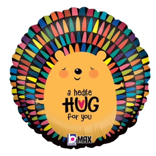 18" Betallic Hedge Hug For You  Foil Balloon (S1R3) | Buy 5 Or More Save 20%