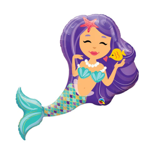 Globo metalizado Sirena Encantadora de 38"