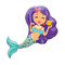 Globo metalizado Sirena Encantadora de 38"