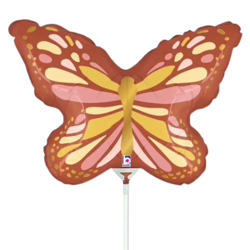 14" BOHO Butterfly Airfill Foil Balloon | Buy 5 Or More Save 20%
