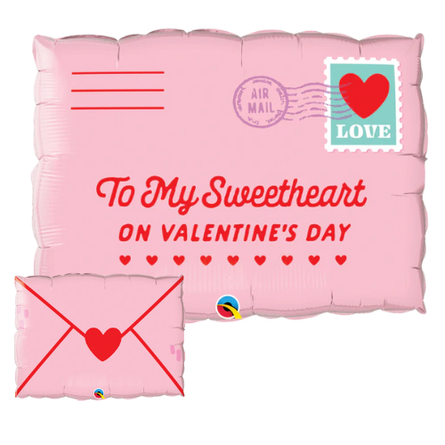 30" Addressed To My Sweetheart Envelope Foil Balloon (P8)