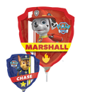 14" Paw Patrol Boys Double Sided Foil Airfill Balloon | Buy 5 Or More Save 20%