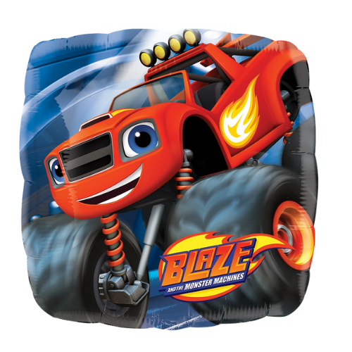 18" Blaze Monster Truck Double Sided Foil Balloon | Buy 5 Or More Save 20%